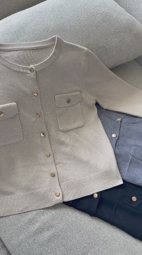 Cardigan Knit Basic Premium